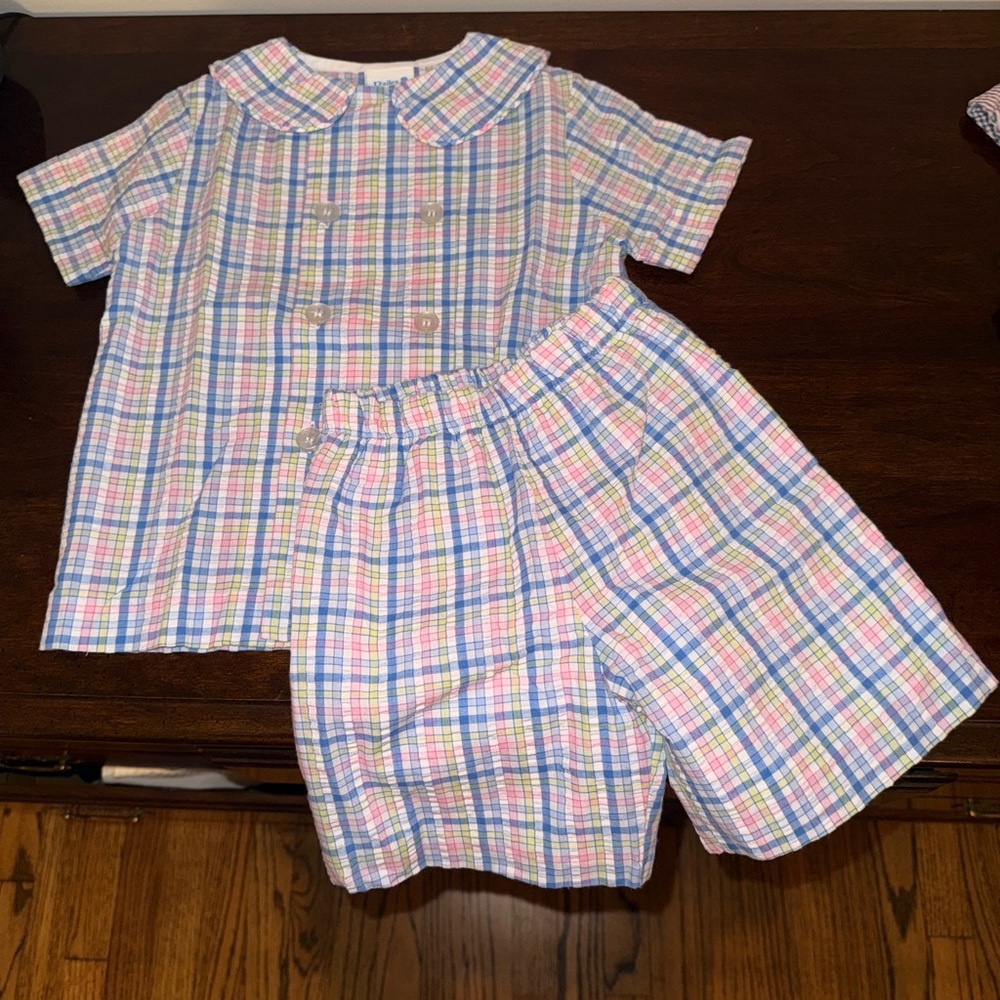 The Bailey Boys Seersucker Shorts Set
